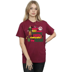 Elf - T-shirt CHRISTMAS CHEER - Femme (Bordeaux)