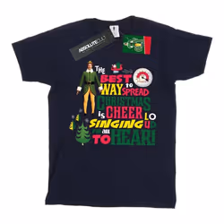 Elf - T-shirt CHRISTMAS CHEER - Fille (Bleu marine)