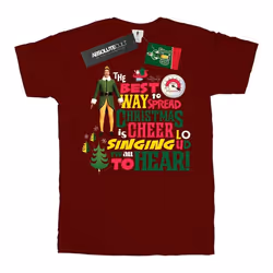 Elf - T-shirt CHRISTMAS CHEER - Fille (Bordeaux)