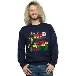 Elf - Sweat CHRISTMAS CHEER - Homme (Bleu marine)