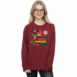 Elf - Sweat CHRISTMAS CHEER - Femme (Bordeaux)