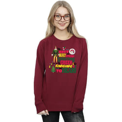 Elf - Sweat CHRISTMAS CHEER - Femme (Bordeaux)