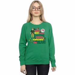 Elf - Sweat CHRISTMAS CHEER - Femme (Vert vif)