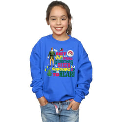 Elf - Sweat CHRISTMAS CHEER - Fille (Bleu roi)