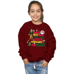 Elf - Sweat CHRISTMAS CHEER - Fille (Bordeaux)