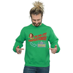 Elf - Sweat WORLD'S BEST COFFEE - Homme (Vert vif)
