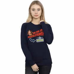 Elf - Sweat WORLD'S BEST COFFEE - Femme (Bleu marine)
