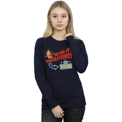 Elf - Sweat WORLD'S BEST COFFEE - Femme (Bleu marine)