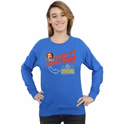 Elf - Sweat WORLD'S BEST COFFEE - Femme (Bleu roi)