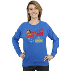 Elf - Sweat WORLD'S BEST COFFEE - Femme (Bleu roi)