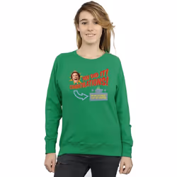 Elf - Sweat WORLD'S BEST COFFEE - Femme (Vert vif)