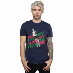 Elf - T-shirt SANTA'S COMING - Homme (Bleu marine)