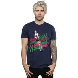 Elf - T-shirt SANTA'S COMING - Homme (Bleu marine)