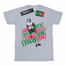 Elf - T-shirt SANTA'S COMING - Femme (Gris chiné)