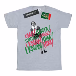 Elf - T-shirt SANTA'S COMING - Femme (Gris chiné)