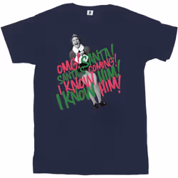 Elf - T-shirt SANTA'S COMING - Femme (Bleu marine)