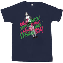 Elf - T-shirt SANTA'S COMING - Femme (Bleu marine)