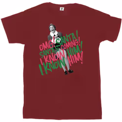 Elf - T-shirt SANTA'S COMING - Femme (Bordeaux)