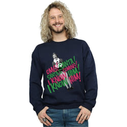 Elf - Sweat SANTA'S COMING - Homme (Bleu marine)