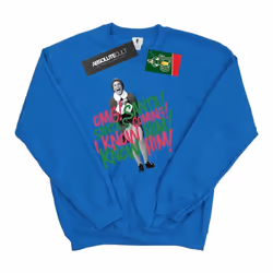 Elf - Sweat SANTA'S COMING - Homme (Bleu roi)