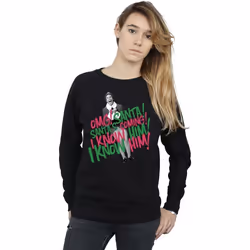 Elf - Sweat SANTA'S COMING - Femme (Noir)