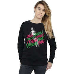 Elf - Sweat SANTA'S COMING - Femme (Noir)
