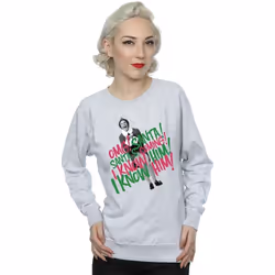 Elf - Sweat SANTA'S COMING - Femme (Gris chiné)
