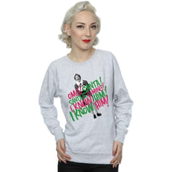 Elf - Sweat SANTA'S COMING - Femme (Gris chiné)