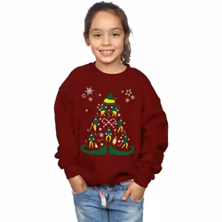 Elf - Sweat - Fille (Bordeaux)