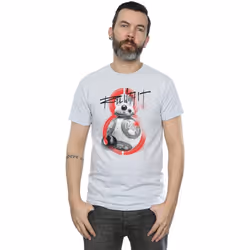 Star Wars - T-shirt THE LAST JEDI ROLL WITH IT - Homme (Gris chiné)