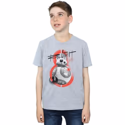 Star Wars - T-shirt THE LAST JEDI ROLL WITH IT - Garçon (Gris chiné)