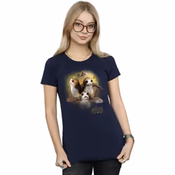 Star Wars - T-shirt THE LAST JEDI - Femme (Bleu marine)