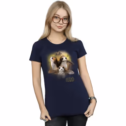 Star Wars - T-shirt THE LAST JEDI - Femme (Bleu marine)