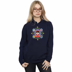 Disney - Sweat à capuche COCO REMEMBER ME - Femme (Bleu marine)