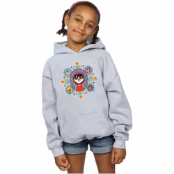 Disney - Sweat à capuche COCO REMEMBER ME - Fille (Gris chiné)