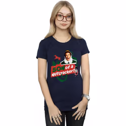 Elf - T-shirt SON OF A NUTCRACKER - Femme (Bleu marine)