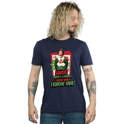 Elf - T-shirt OMG SANTA - Homme (Bleu marine)