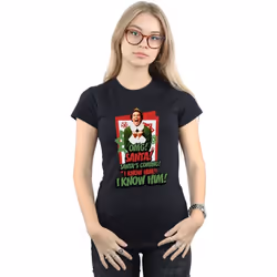 Elf - T-shirt OMG SANTA - Femme (Noir)