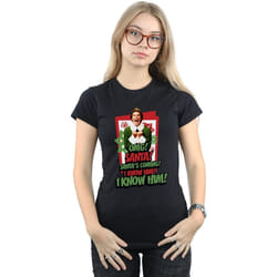 Elf - T-shirt OMG SANTA - Femme (Noir)