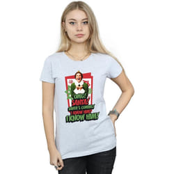 Elf - T-shirt OMG SANTA - Femme (Gris chiné)