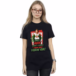 Elf - T-shirt OMG SANTA - Femme (Noir)