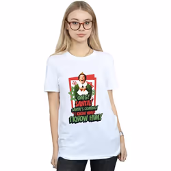 Elf - T-shirt OMG SANTA - Femme (Blanc)
