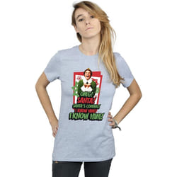 Elf - T-shirt OMG SANTA - Femme (Gris chiné)
