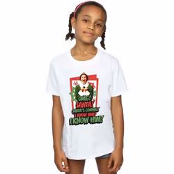 Elf - T-shirt OMG SANTA - Fille (Blanc)