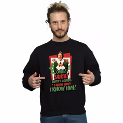 Elf - Sweat OMG SANTA - Homme (Noir)