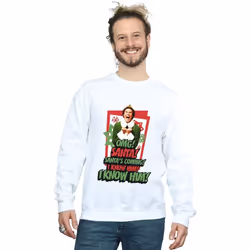 Elf - Sweat OMG SANTA - Homme (Blanc)
