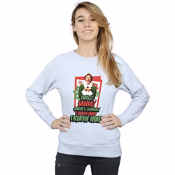 Elf - Sweat OMG SANTA - Femme (Gris chiné)