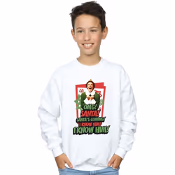 Elf - Sweat OMG SANTA - Garçon (Blanc)