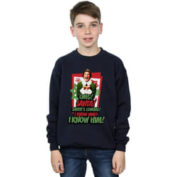 Elf - Sweat OMG SANTA - Garçon (Bleu marine)