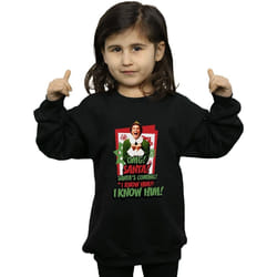 Elf - Sweat OMG SANTA - Fille (Noir)